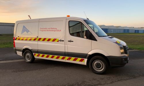 Rettungswagen am Flugplatz Borkenberge