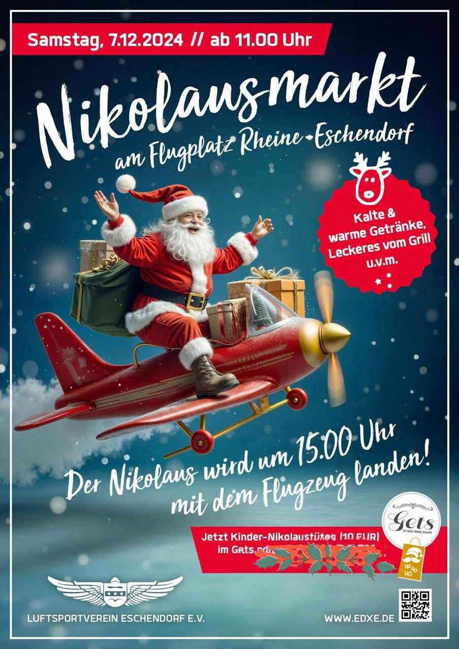 Nikolaus Fly In am Flugplatz Rheine-Eschendorf EDXE